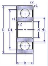 7000106 2RS FBC (ГОСТ)